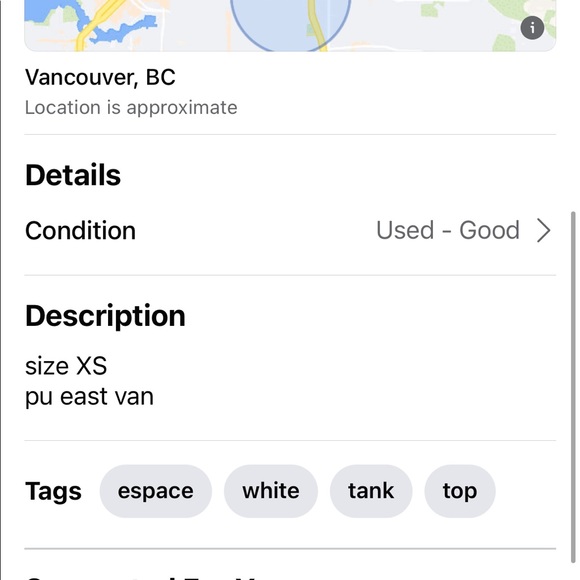 Ruched White Tank Top - Picture 4 of 4